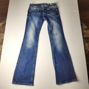 Miss Me Girls 16 Denim Distressed Boot Jeans